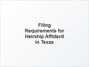 Updating Heirship Information in Texas